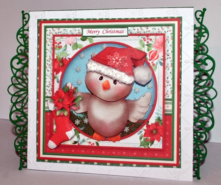 WHOO HOO ITS CHRISTMAS 8x8 Decoupage & Insert Mini Kit by Kristina Norbat