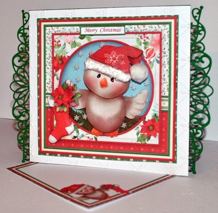 WHOO HOO ITS CHRISTMAS 8x8 Decoupage & Insert Mini Kit by Kristina Norbat