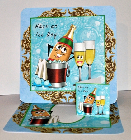 Have An Ice Day - Decoupage by Kristina Norbat
