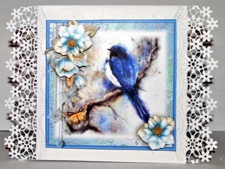 A Winters Bird Song Card Front Kit by Kristina Norbat