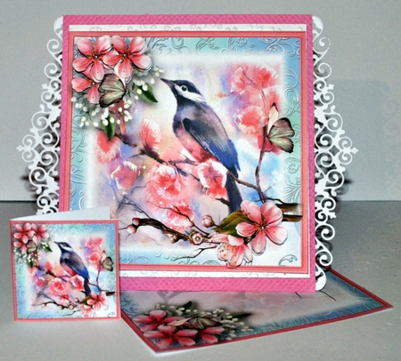 A Spring Song Bird Card Front Kit by Kristina Norbat