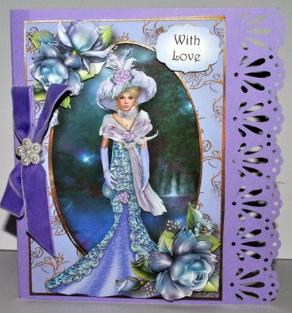 Edwardian Elegance - Blue Roses by Kristina Norbat