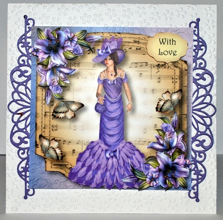 Hats, Flowers & Butterflies - Purple Lilies by Kristina Norbat