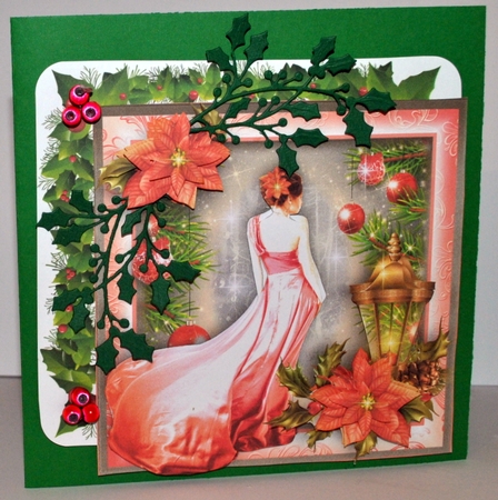 The Christmas Dress Card Front Kit  by Kristina Norbat
