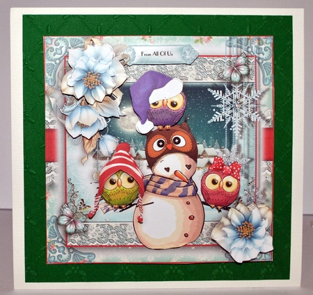 The Little Snowman Card Front Kit by Kristina Norbat