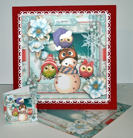 The Little Snowman Card Front Kit by Kristina Norbat