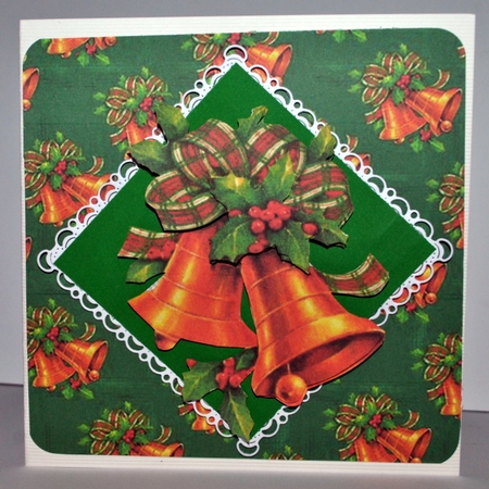 Holly and Bells Decoupage  by Kristina Norbat