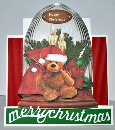 Globe Christmas Teddie by Kristina Norbat