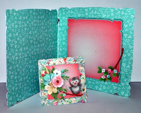 Owl in the Flowers - Shaped Card Mini Kit by Kristina Norbat