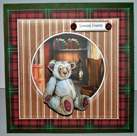 Wise vintage teddy bear by Kristina Norbat