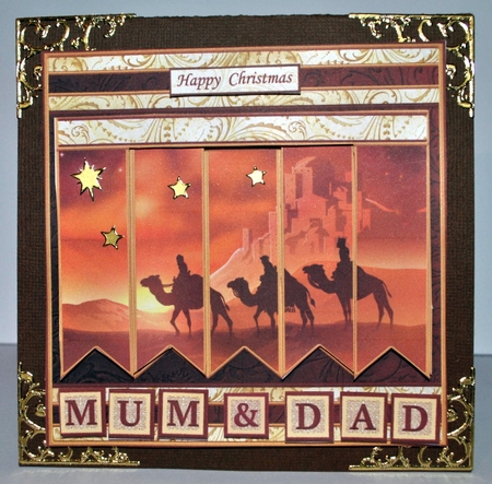 3 WISE MEN CHRISTMAS 7.5 Quick Card Kit Create Any Name Alphabet in 2 sizes by Kristina Norbat