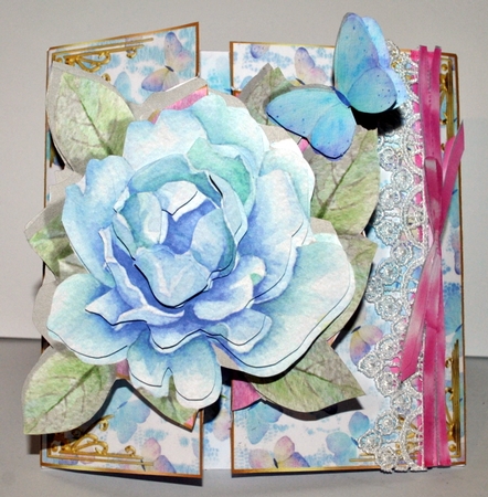 Fold-Back Gatefold Kit - Blue Rose by Kristina Norbat