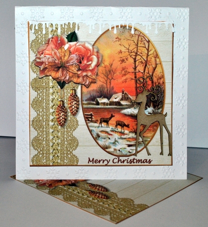 Classic Christmas Roses & Poinsettias by Kristina Norbat