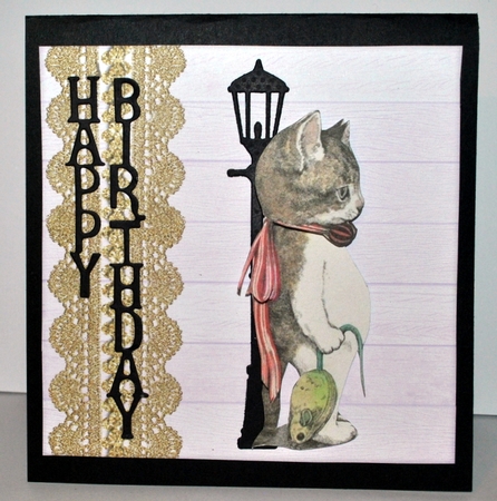 10 Backing papers Lace & Wood Kit +  Bonus Christmas Card by Kristina Norbat
