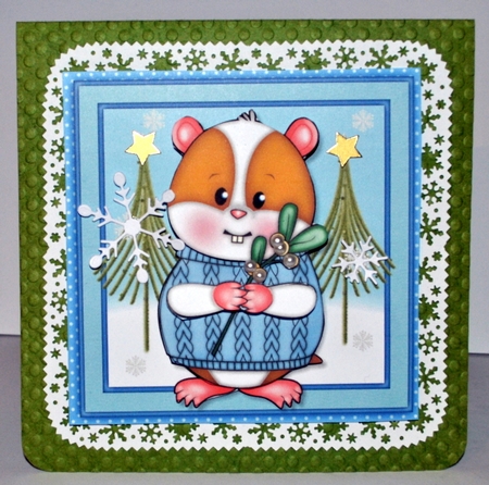 Hammy Christmas Mini Kit. Harry Hamster by Kristina Norbat