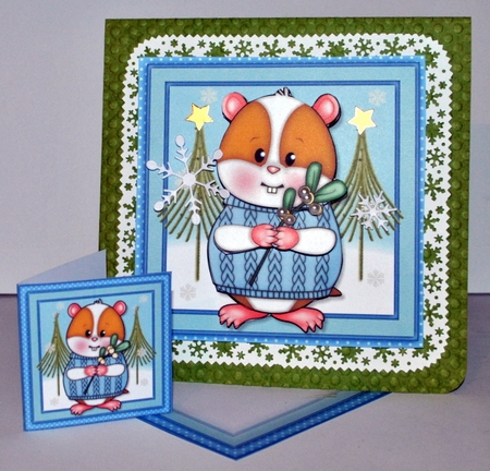 Hammy Christmas Mini Kit. Harry Hamster by Kristina Norbat