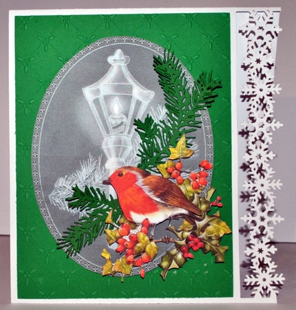 Little Robin Red Breast Decoupage 1 by Kristina Norbat