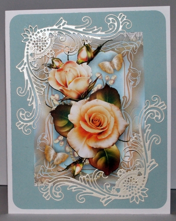 Soft Yellow Blue Roses for All Occasions Mini Kit by Kristina Norbat