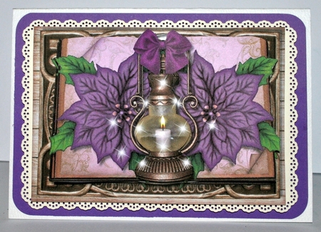 Christmas Book & Poinsettias 4 by Kristina Norbat