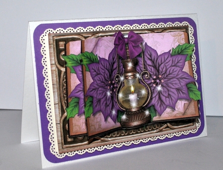 Christmas Book & Poinsettias 4 by Kristina Norbat