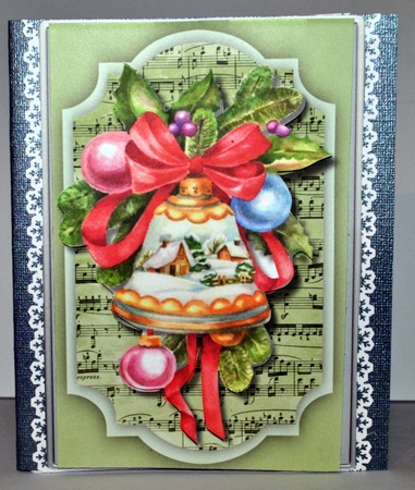 Lovely Christmas Bell and Baubles by Kristina Norbat
