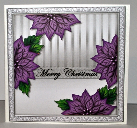 Insert Christmas Poinsettias 2 by Kristina Norbat