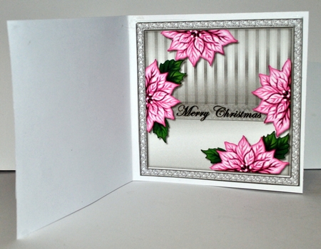 Insert Christmas Poinsettias 4 by Kristina Norbat