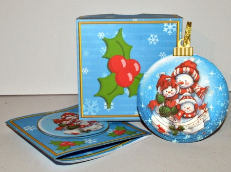 3D Bauble Card And Gift Box Kit 5 by Kristina Norbat