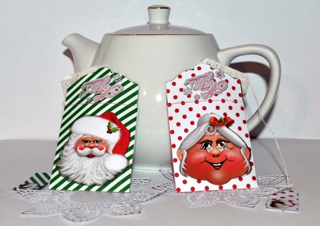 CHRISTMAS TEABAG WRAPPER - KRIS AND THE MRS. by Kristina Norbat