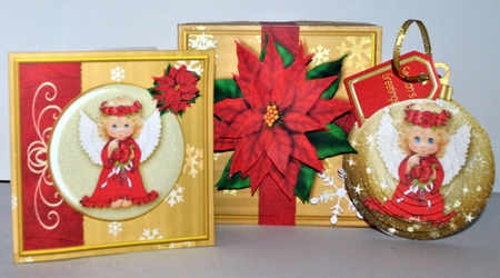 3D Bauble Card And Gift Box Mini Kit 1 by Kristina Norbat