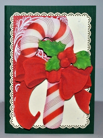 Candy Cane Decoupage by Kristina Norbat