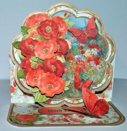 Field of Poppies - Petal Easel Card Mini Kit by Kristina Norbat