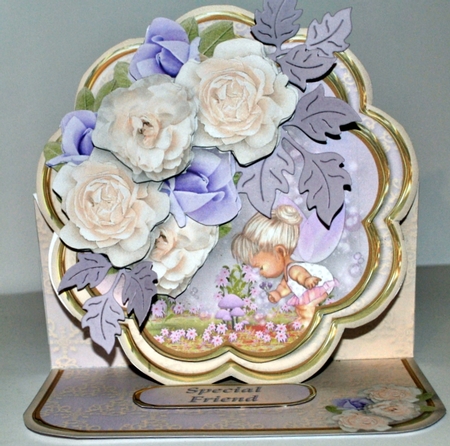 Enchanted Garden - Petal Easel Card Mini Kit by Kristina Norbat