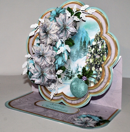 Mountain Christmas - Petal Easel Card Mini Kit by Kristina Norbat
