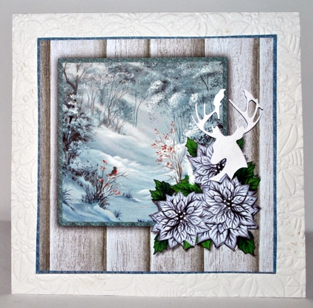 Card topper Christmas Morning Robin by Kristina Norbat