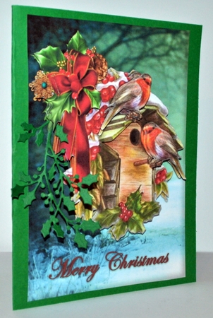 Christmas Robins A5 Card by Kristina Norbat