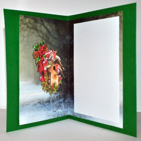 Christmas Robins A5 Card by Kristina Norbat