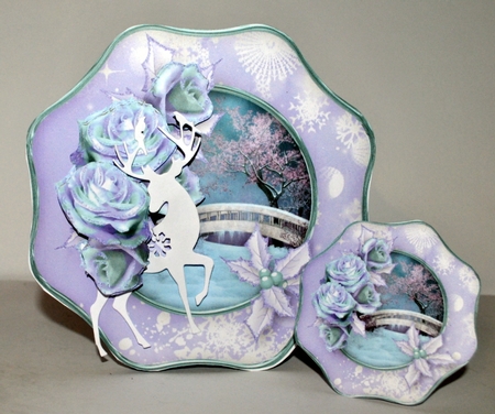 Winter Bridge - Wavy Octagon Card Mini Kit by Kristina Norbat