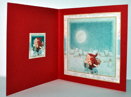 Santas Special Delivery Card Front Kit by Kristina Norbat