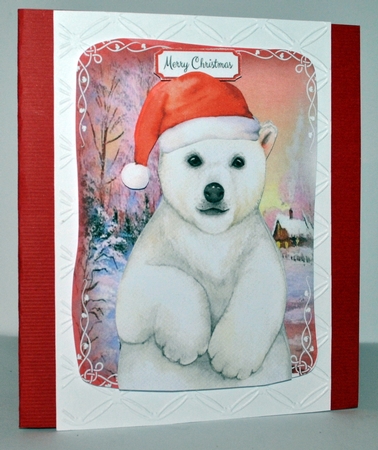 Festive Polar Bear by Kristina Norbat