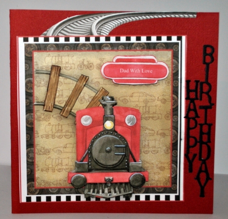 Trainspotter Card Front Kit by Kristina Norbat