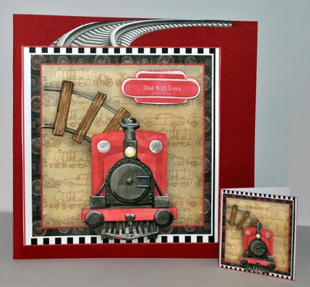 Trainspotter Card Front Kit by Kristina Norbat