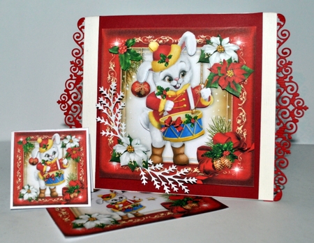 Cute Christmas Winter Bunny Mini Kit by Kristina Norbat