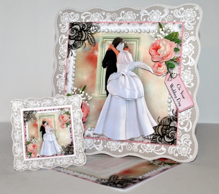 Bride And Groom Card Front Kit by Kristina Norbat