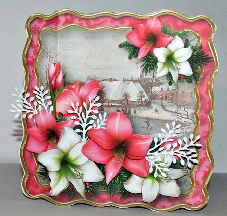 Village Christmas Wavy Edge Card Mini Kit by Kristina Norbat