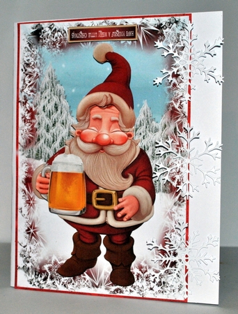 Santa Enjoying a Cold Pint by Kristina Norbat
