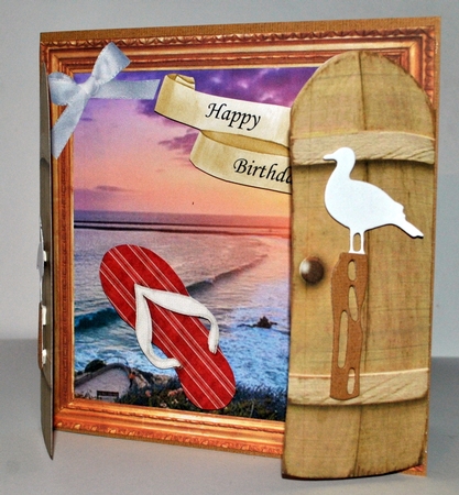 THROUGH THE GATES 6x6 SUNSET SEA by Kristina Norbat