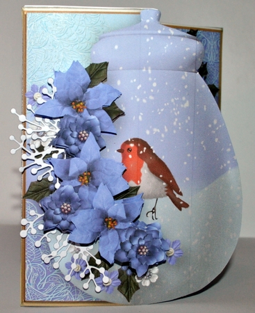Robin in the Snow - Money Pot Card With Gift Pocket Mini Kit by Kristina Norbat