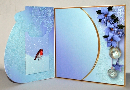 Robin in the Snow - Money Pot Card With Gift Pocket Mini Kit by Kristina Norbat