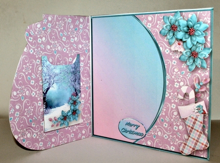 Snowy Trees - Money Pot Card With Gift Pocket Mini Kit by Kristina Norbat